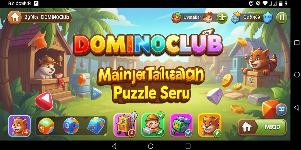 Screenshot utama DOMINOCLUB menampilkan gameplay yang menarik dan strategi puzzle.