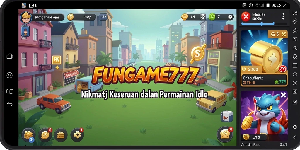 Tangkapan layar FUNGAME777 menampilkan aksi menarik dari gameplay Idle.