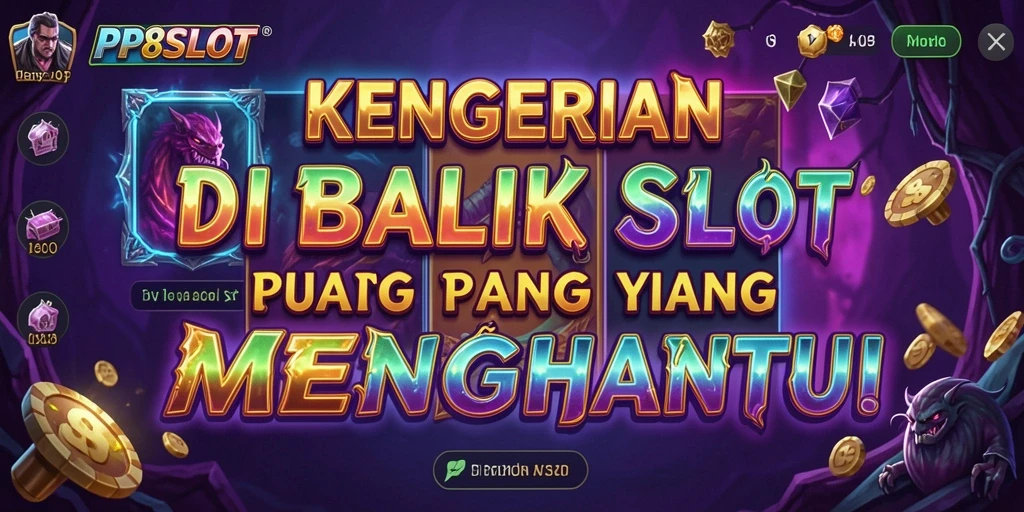 Tampilan menyeramkan dari gameplay PP8SLOT dengan elemen horor yang kental.