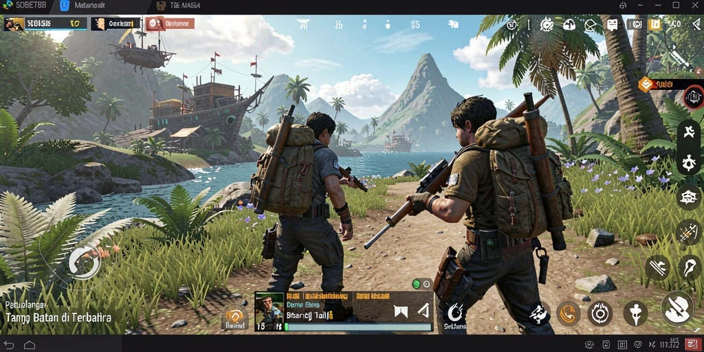 Screenshot gameplay SOBET88 yang menunjukkan keindahan dunia terbuka.