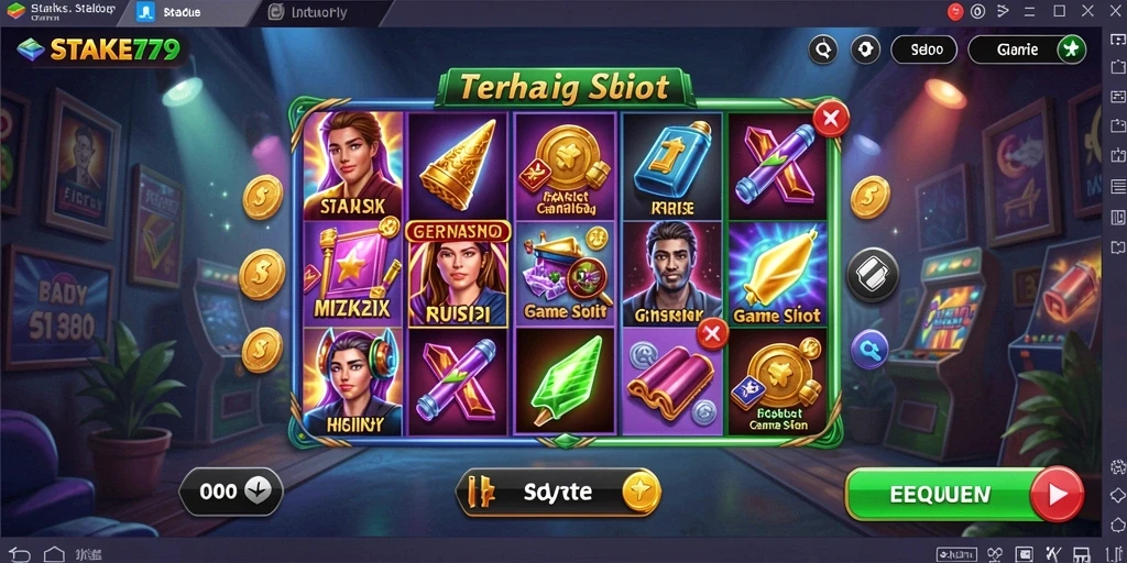 Screenshot gameplay Slot STAKE779 yang seru dan mendebarkan.