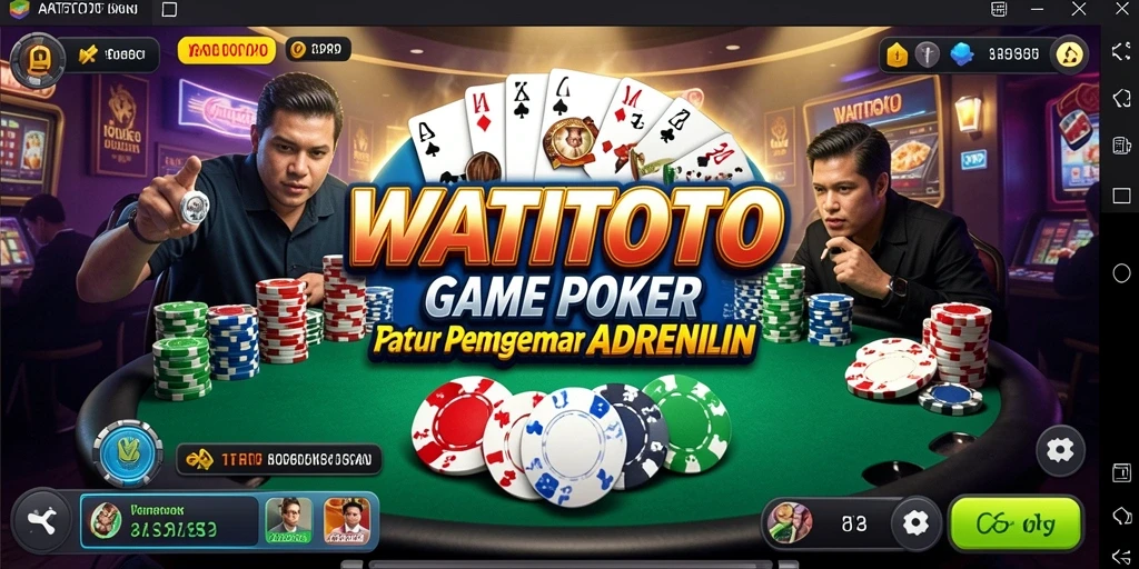 Screenshot gameplay Poker di WATITOTO dengan antarmuka yang menarik.