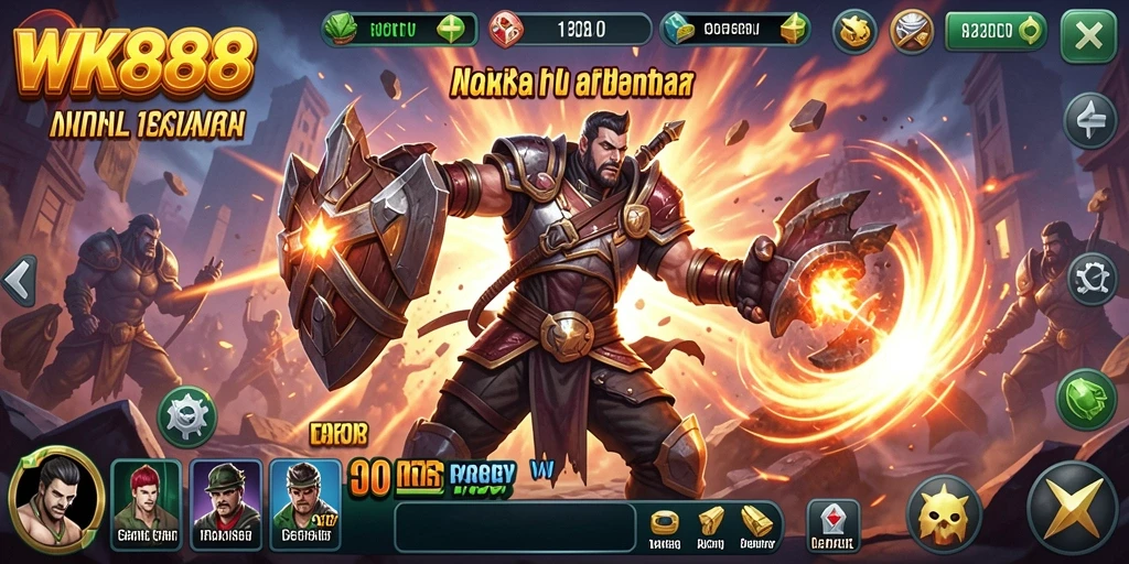 Tampilan seru gameplay WK888 dengan aksi mendebarkan.